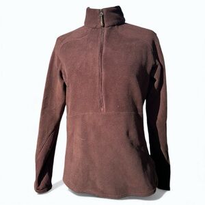 Columbia Titanium Brown Fleece Quarter-Zip Pullover Size M